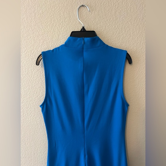 Halogen Cocktail Ruched Knee-Length Dress In Blue Size Small NWOT - Picture 7 of 8